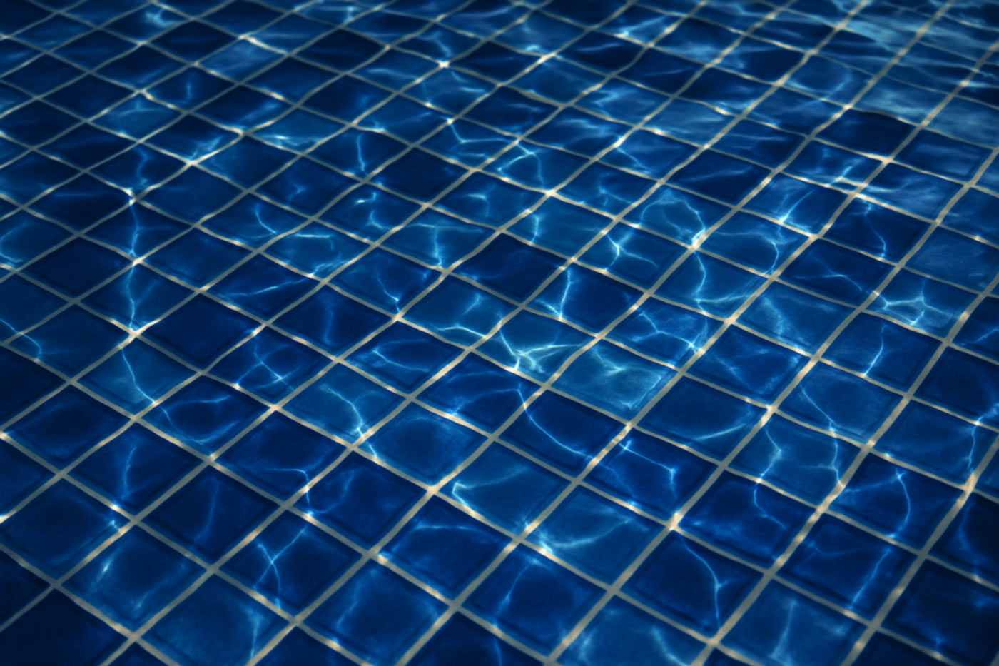 Crystal clear pool water detail
